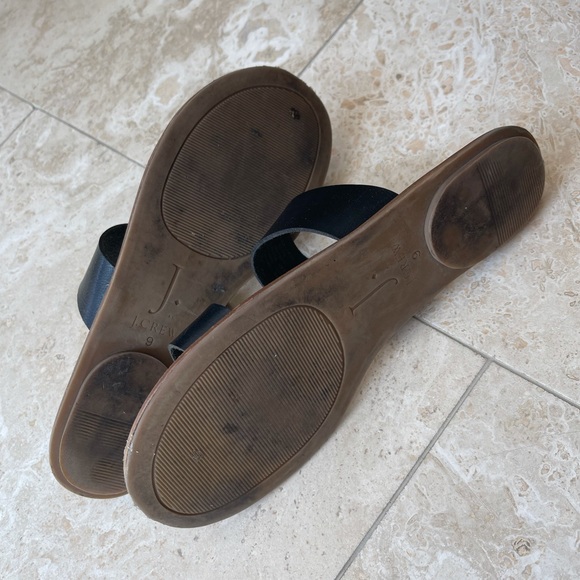 J. Crew Double Strap Black Sandals Women’s Size 9 - Picture 8 of 10